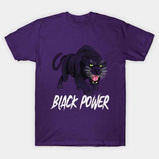 Black Panther Party Black Power T-Shirt by Noseking